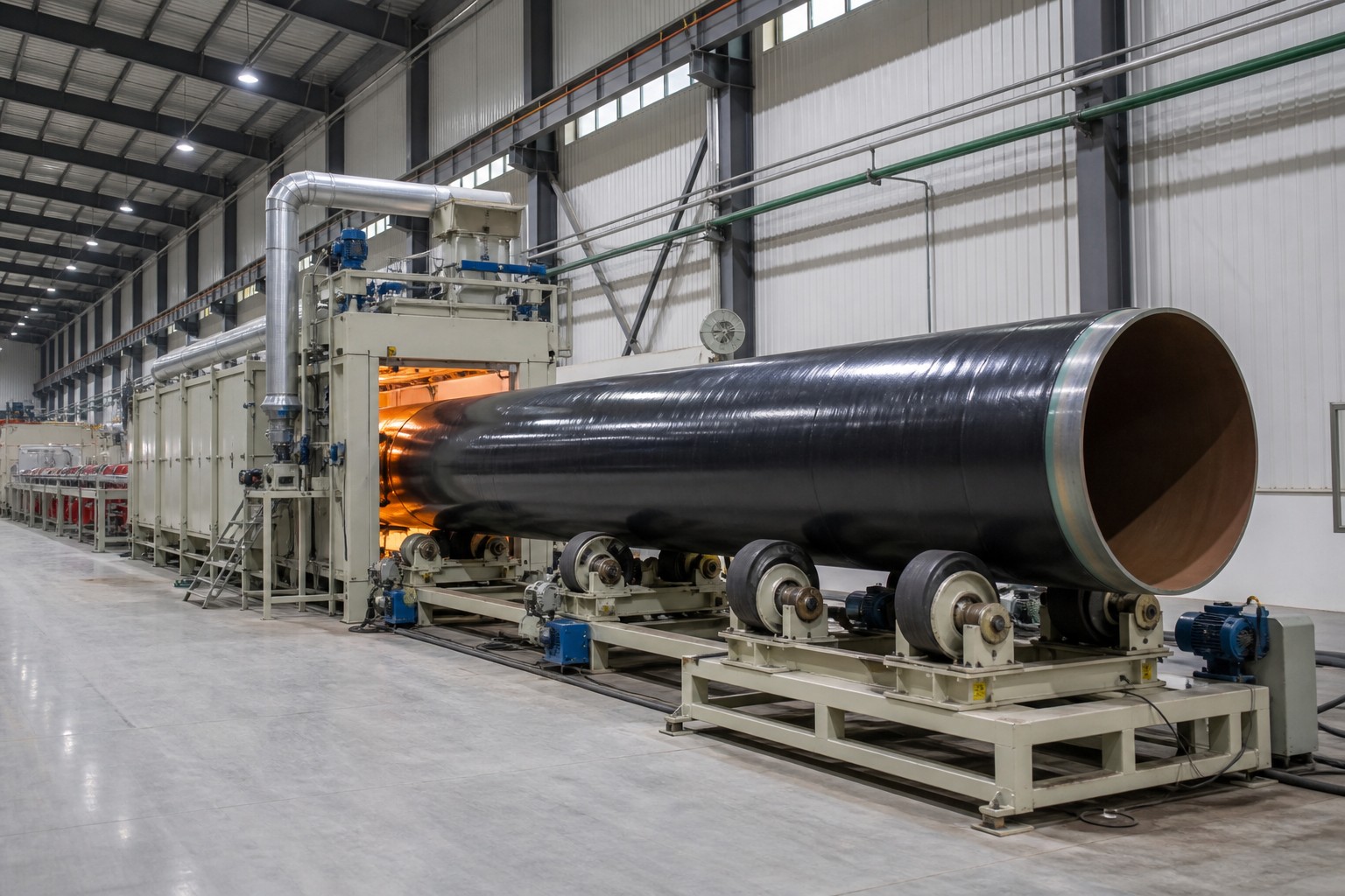 pipeline steel coating 3lpe - three layer polyethylene coating plant line
