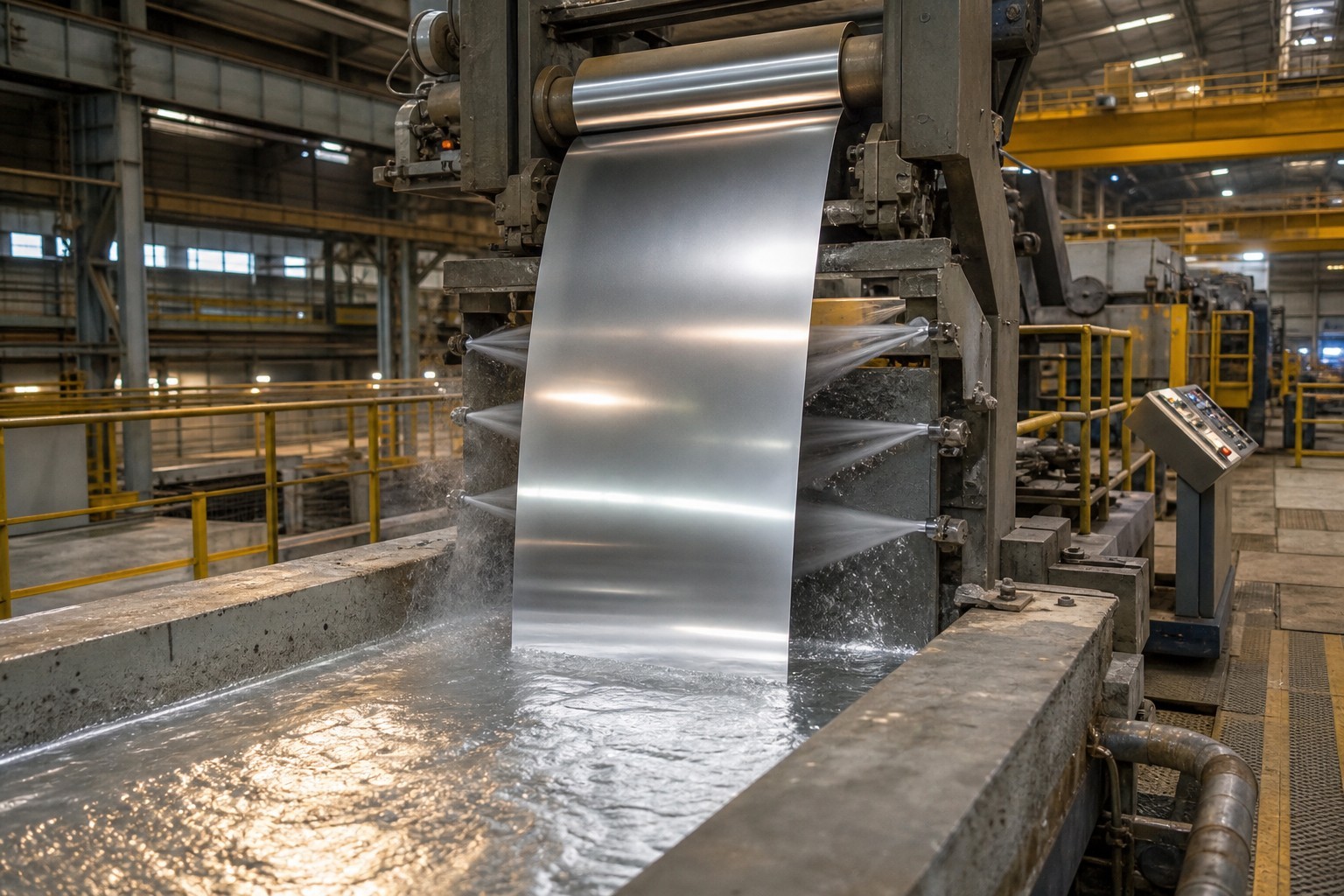 zinc coating weight grades - hot-dip galvanizing line producing galvanized coil