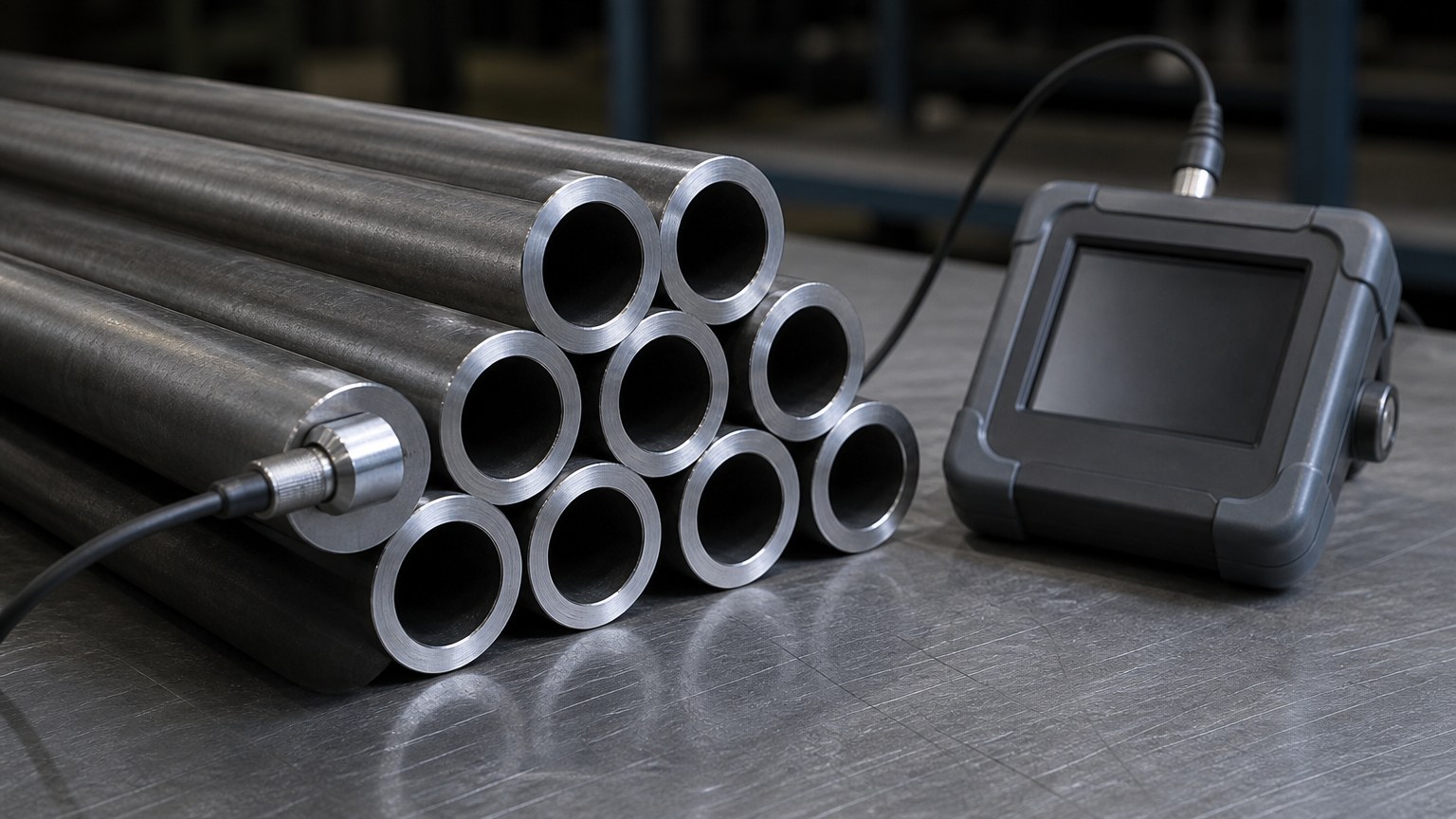 boiler tube grades - ultrasonic wall thickness inspection of boiler tube ends before shipment