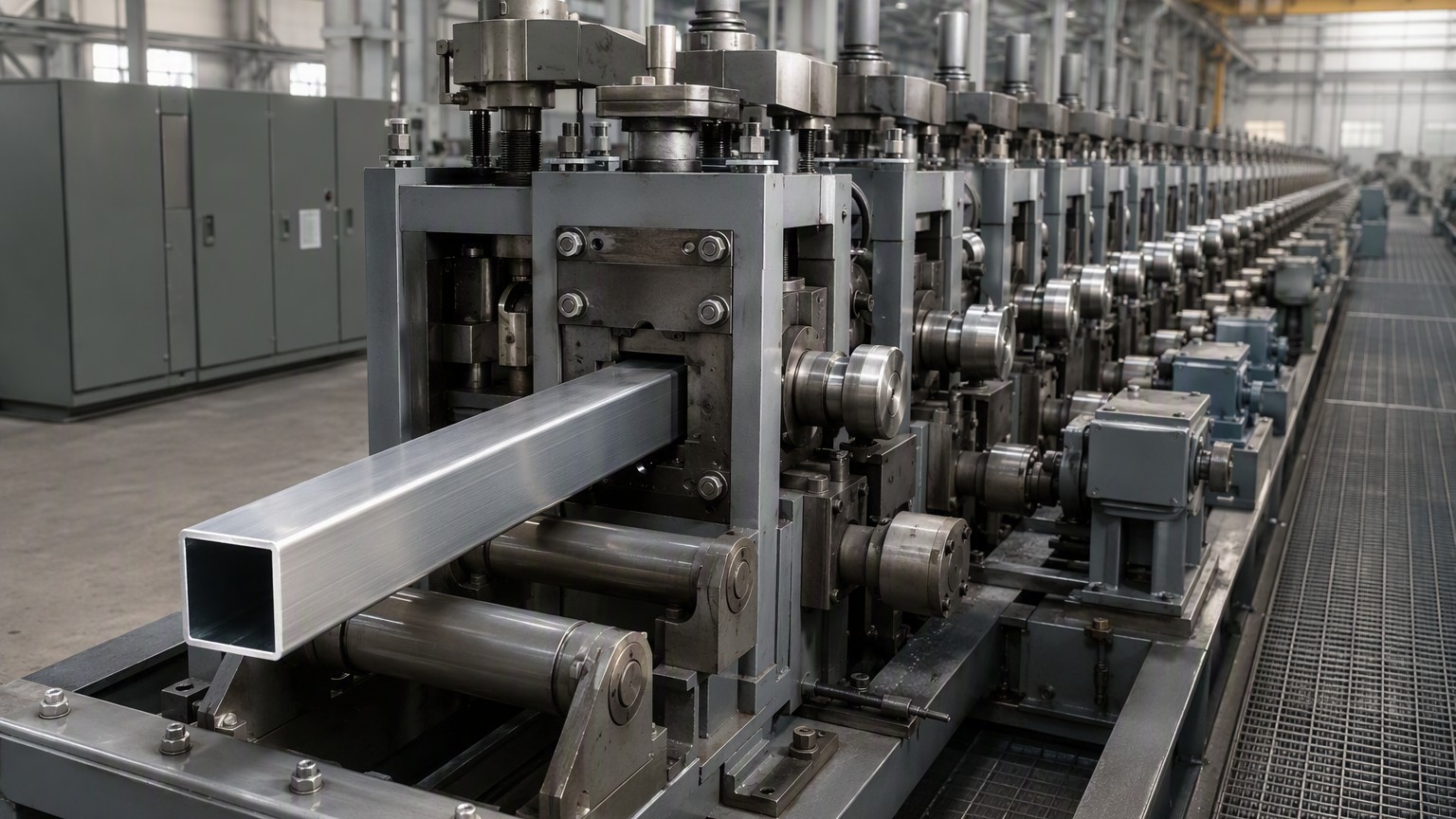 steel tube weight chart - square steel tube forming and welding line in a mill