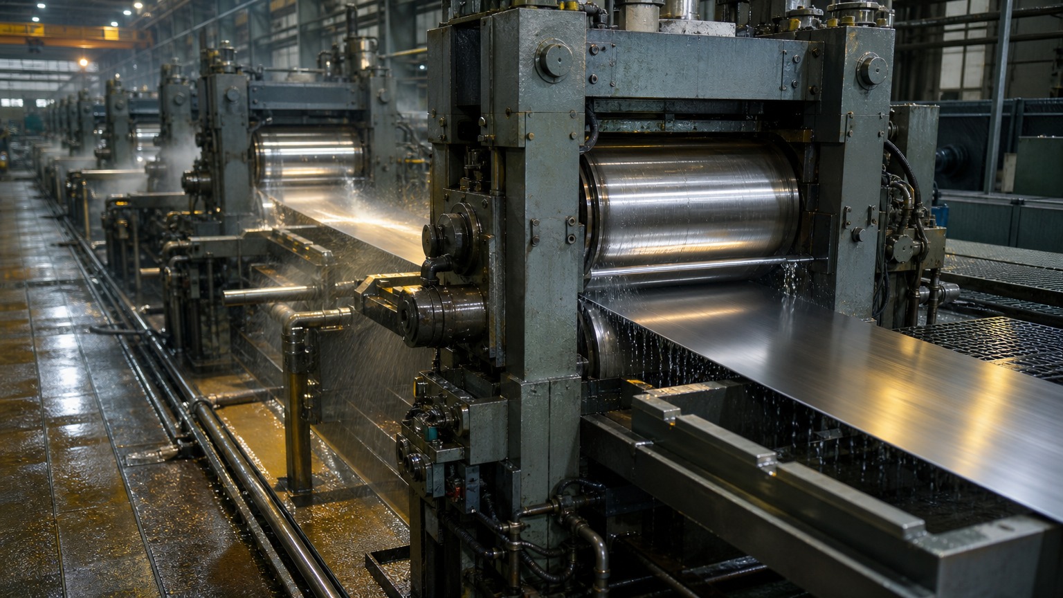cold rolled coil grades - tandem cold rolling mill reducing steel strip thickness