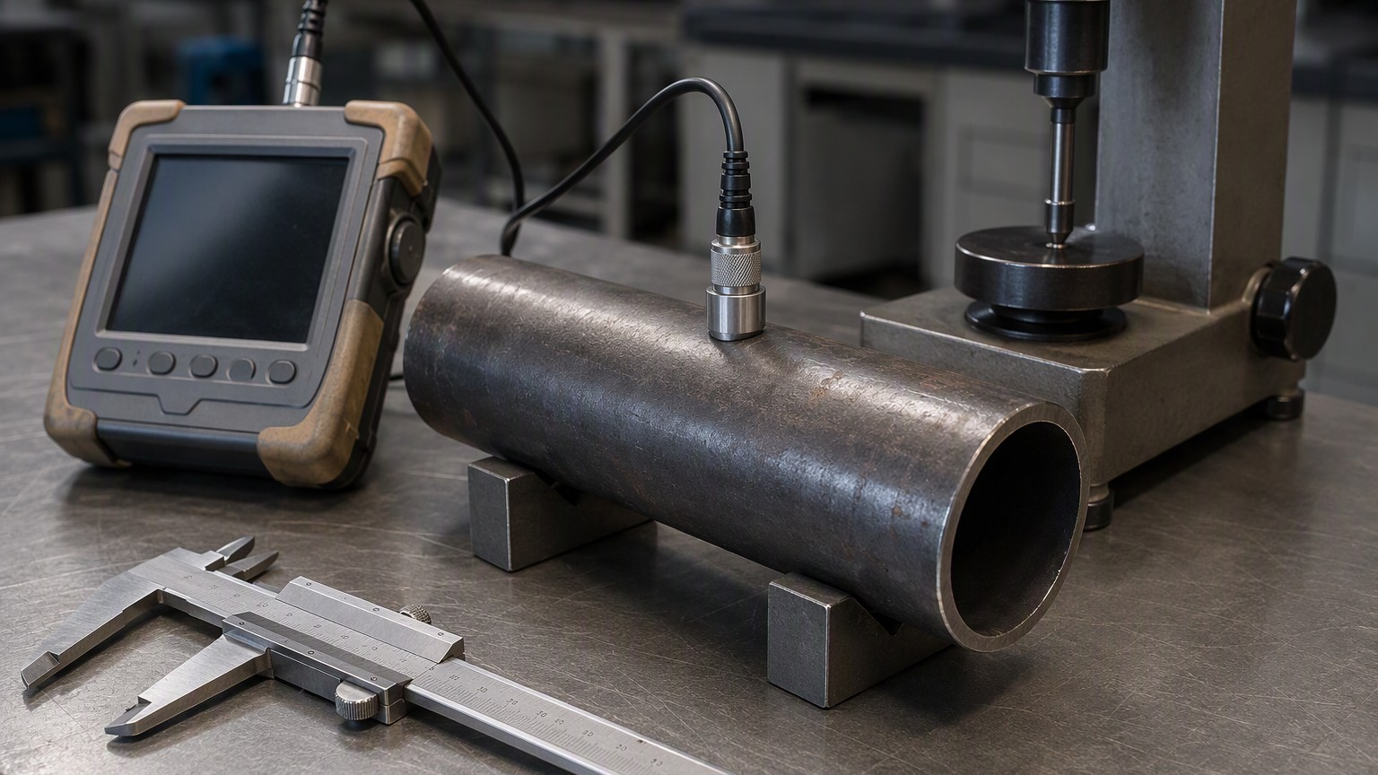 API 5CT grades - impact and hardness test samples prepared at a casing pipe inspection station