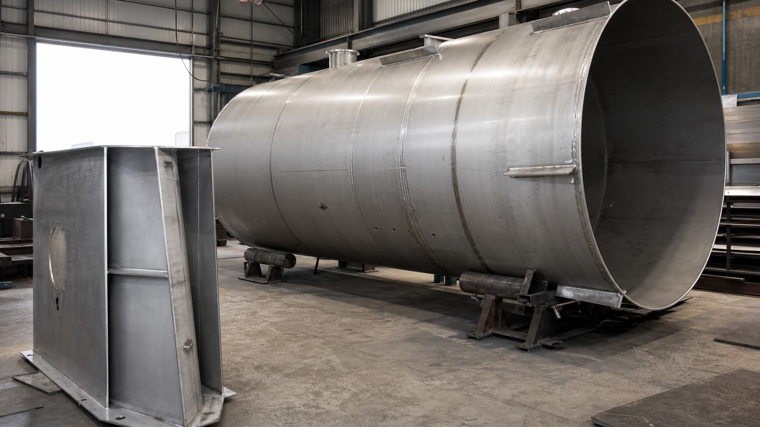stainless steel plate weight - stainless steel process tank fabricated from rolled and welded plate