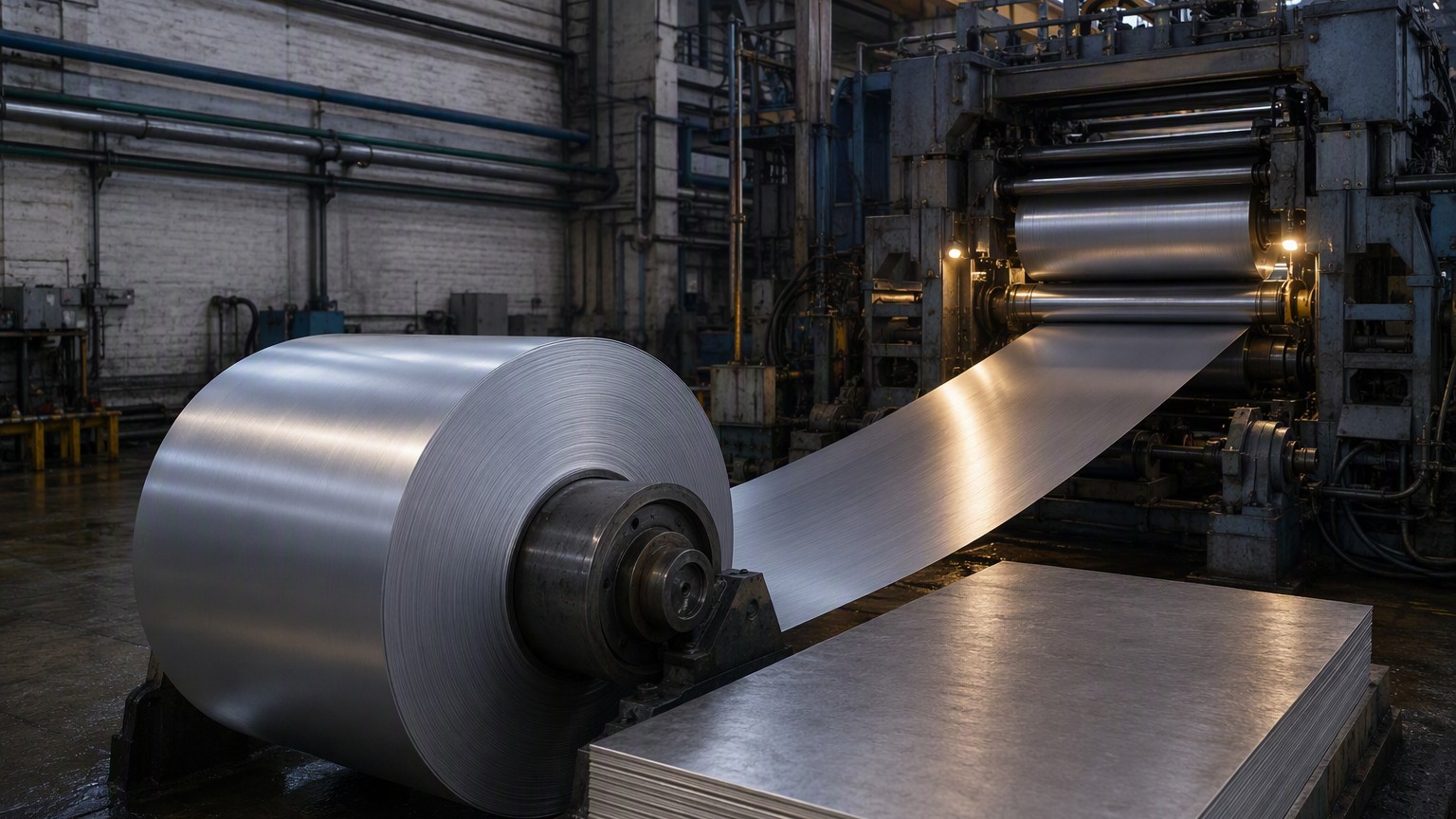 aluminum sheet vs plate - cold rolling mill producing thin aluminum sheet strip and coil