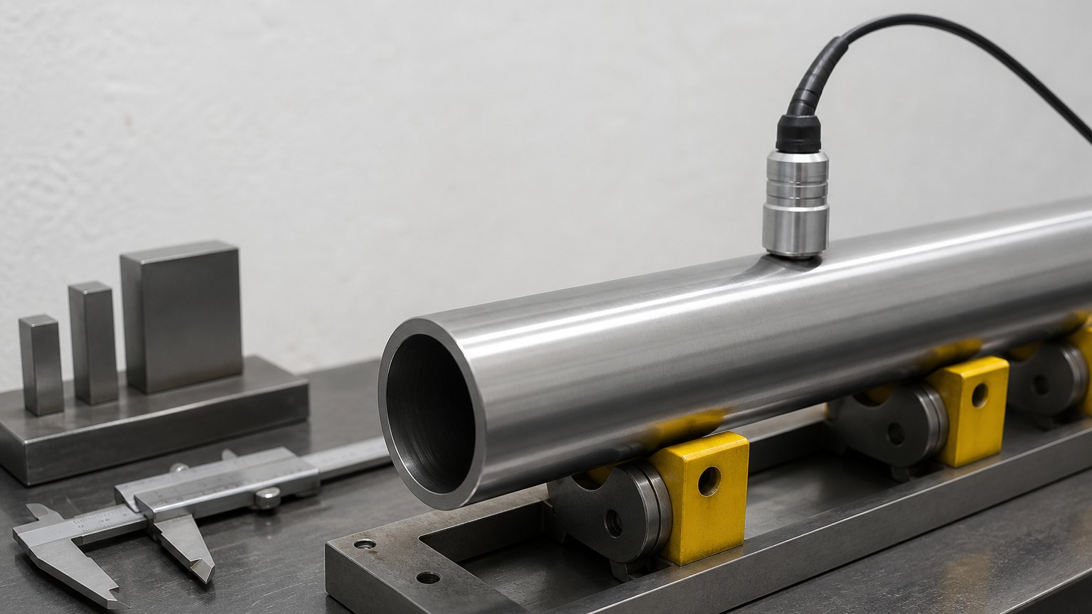 hydraulic tubing - ultrasonic inspection of seamless hydraulic tube ends at a mill inspection station