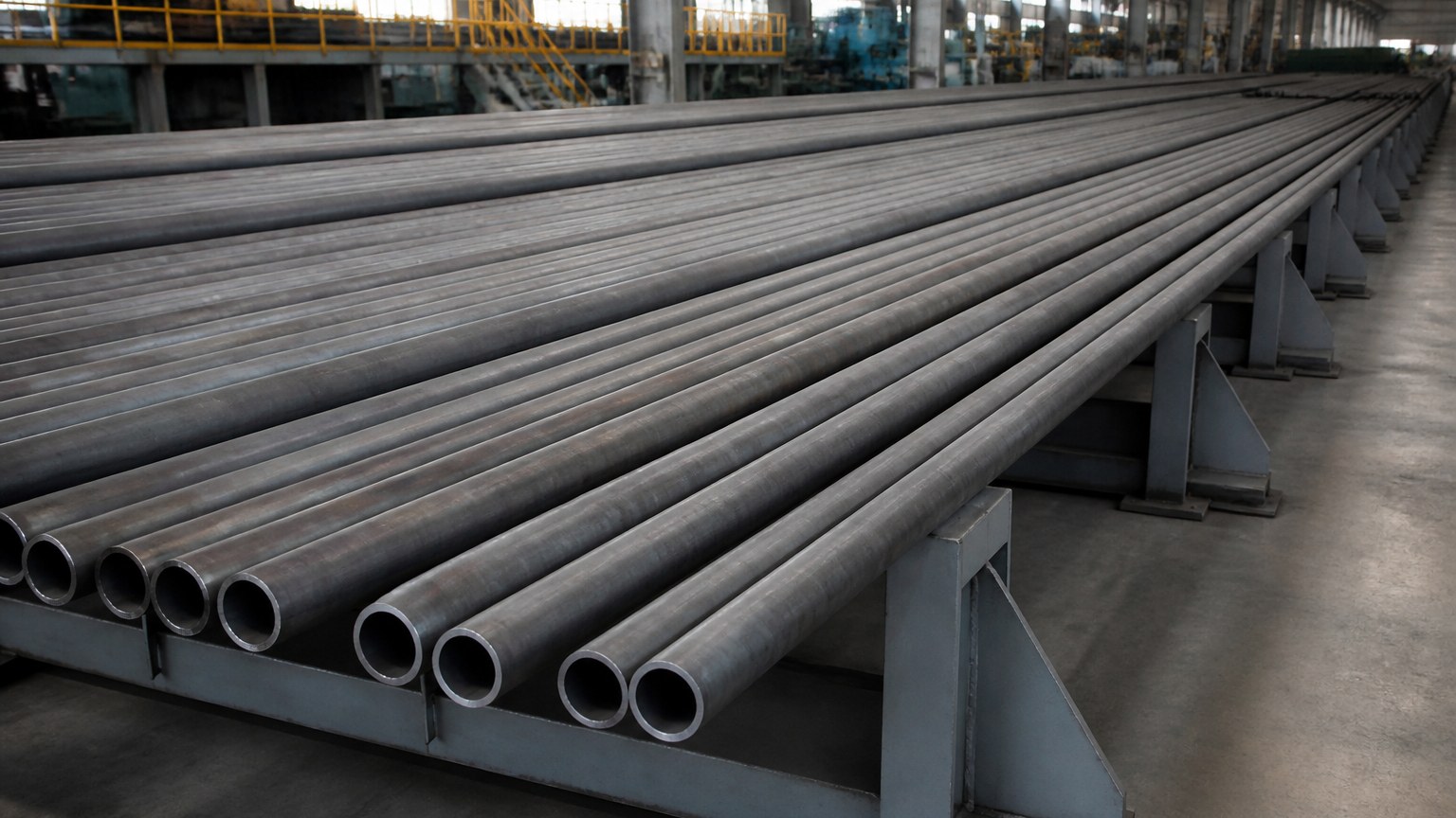 boiler tube heat treatment - normalized boiler tubes cooling in still air on the cooling bed after normalizing