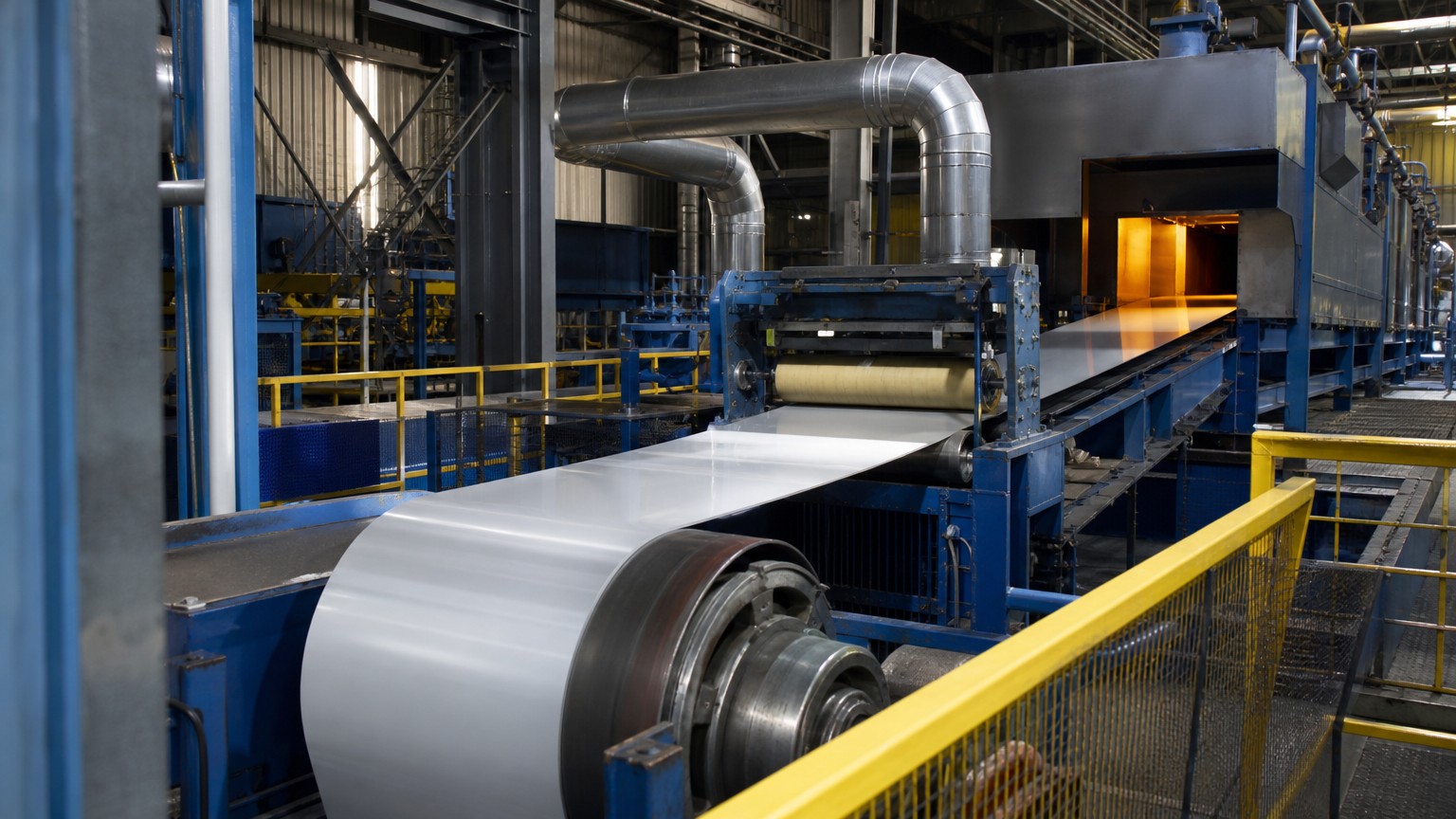 color coated steel coating thickness - paint and coating layers applied to steel strip on a coil coating line
